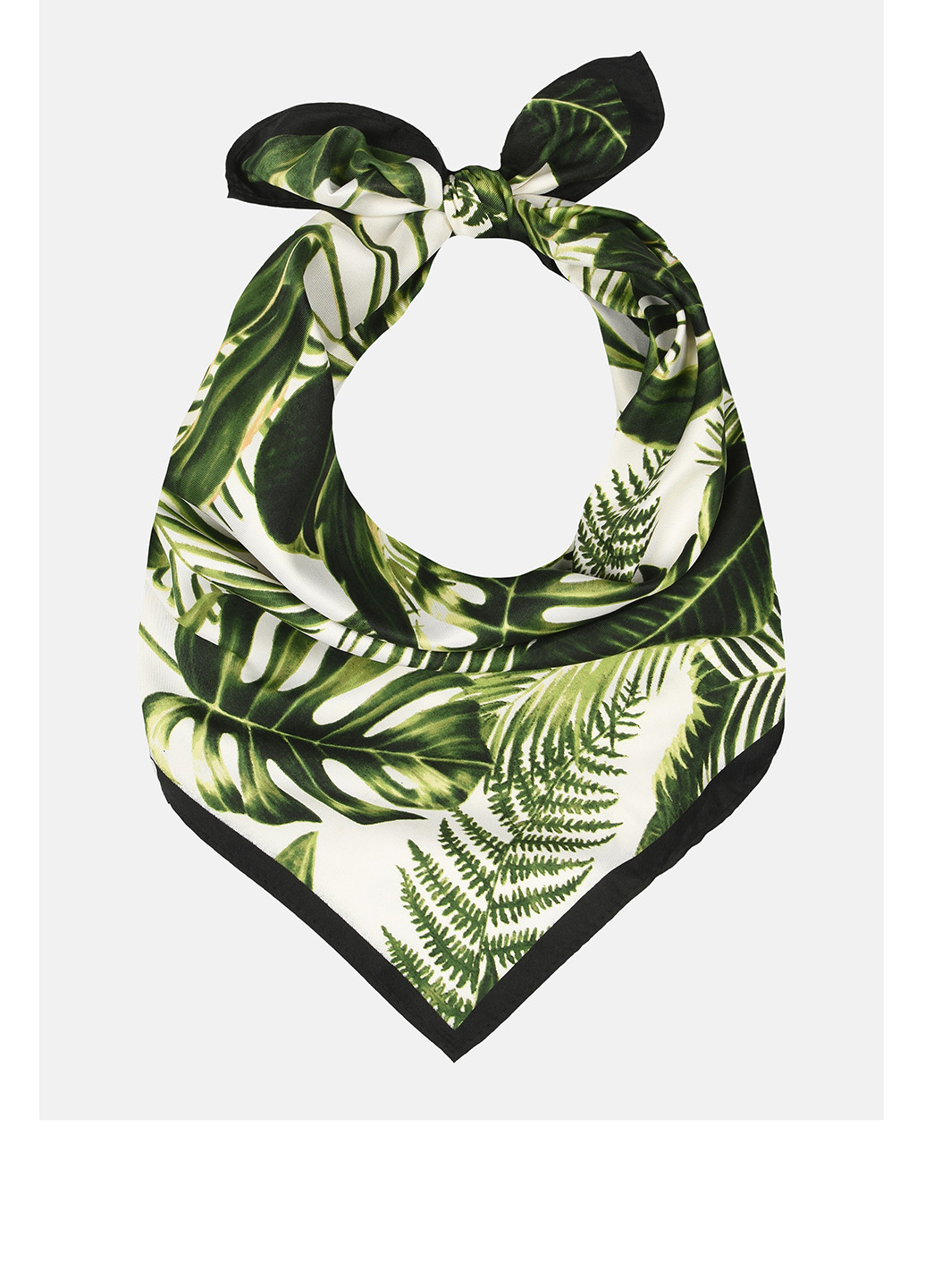 Платок H&M рисунок зелёный кэжуал полиэстер