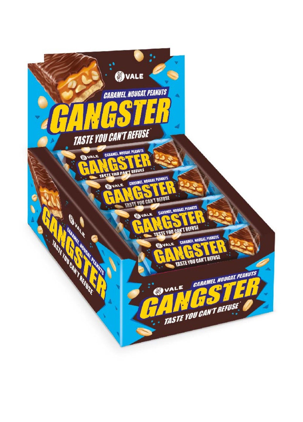 Батончик злаковый Gangster, 20x50 г Vale (251165277)