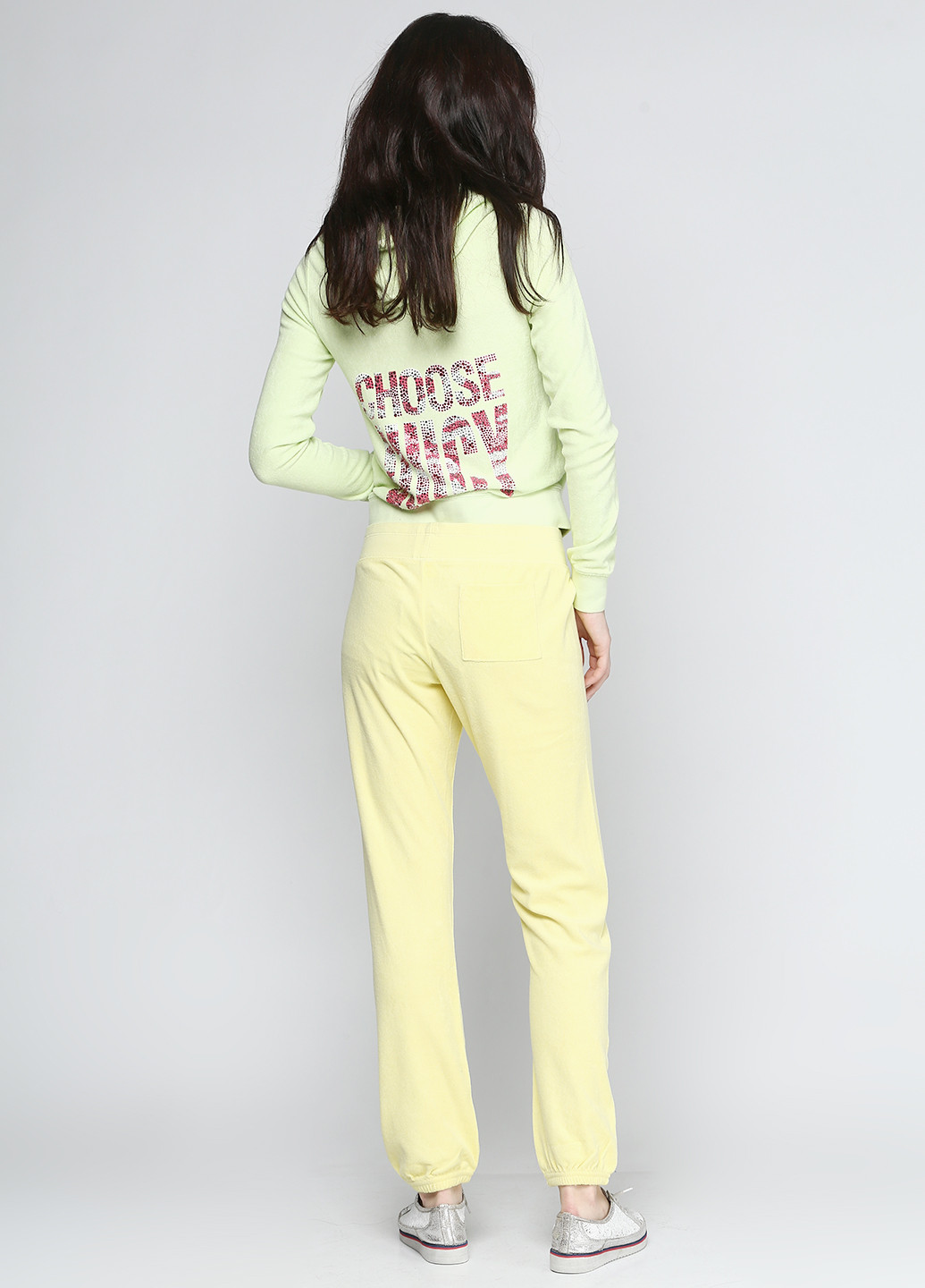Желтые кэжуал демисезонные зауженные брюки Juicy Couture