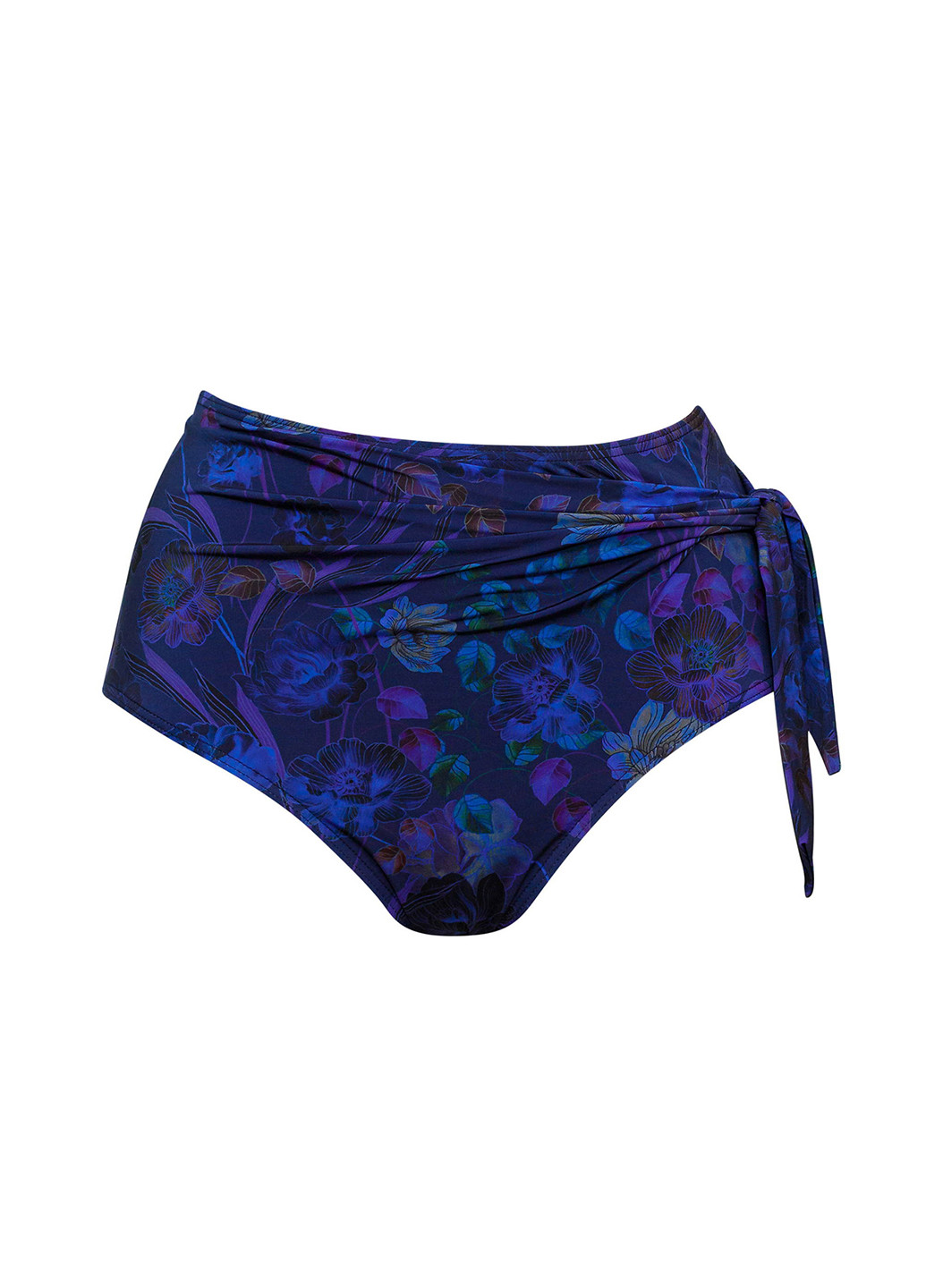 Фиолетовые купальные трусики-плавки с цветочным принтом Marc & André