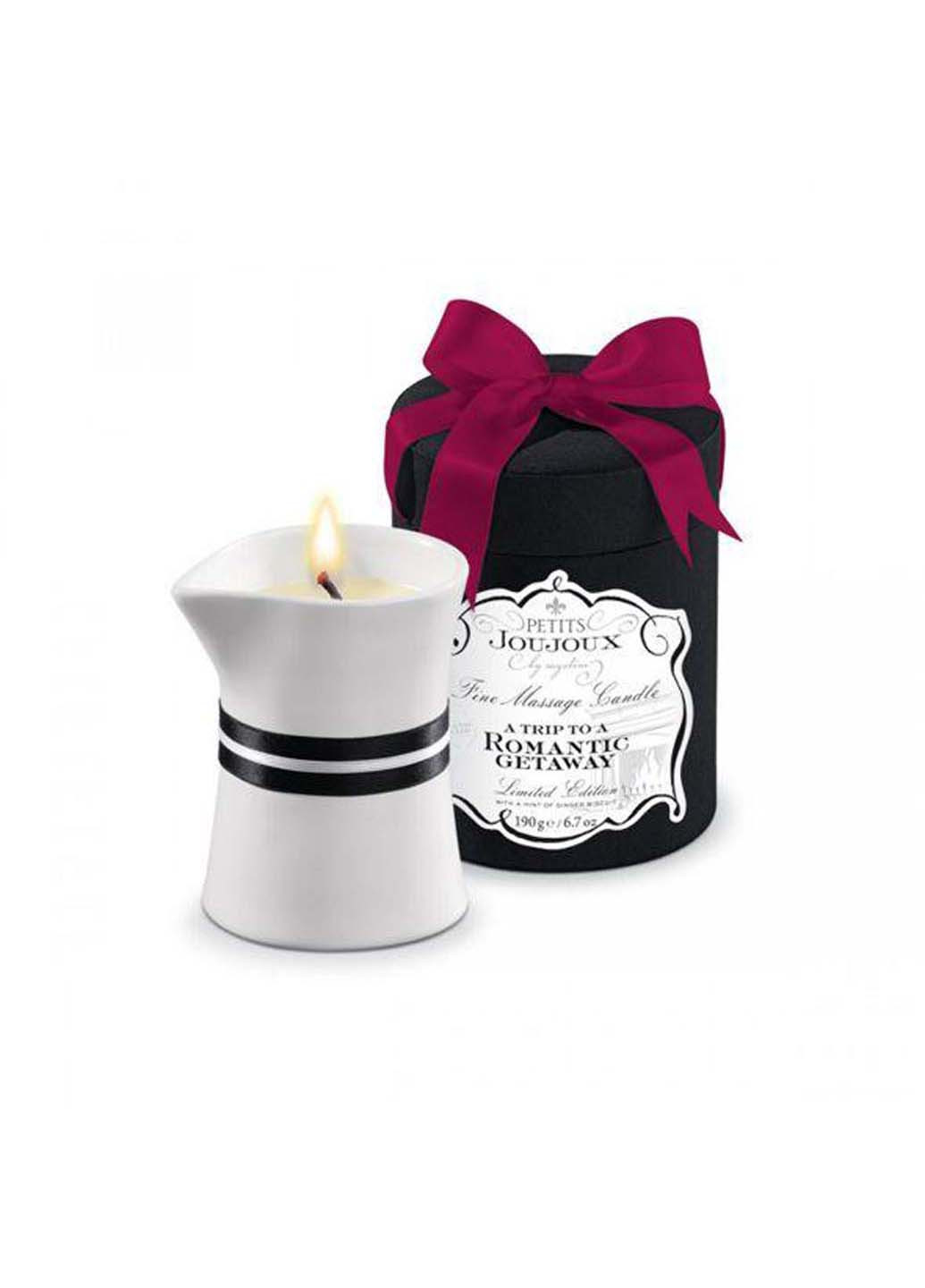 Масажна свічка з ароматом імбирного печива - Romantic Getaway Ginger Biscuit 190 г Petits Joujoux (256170714)