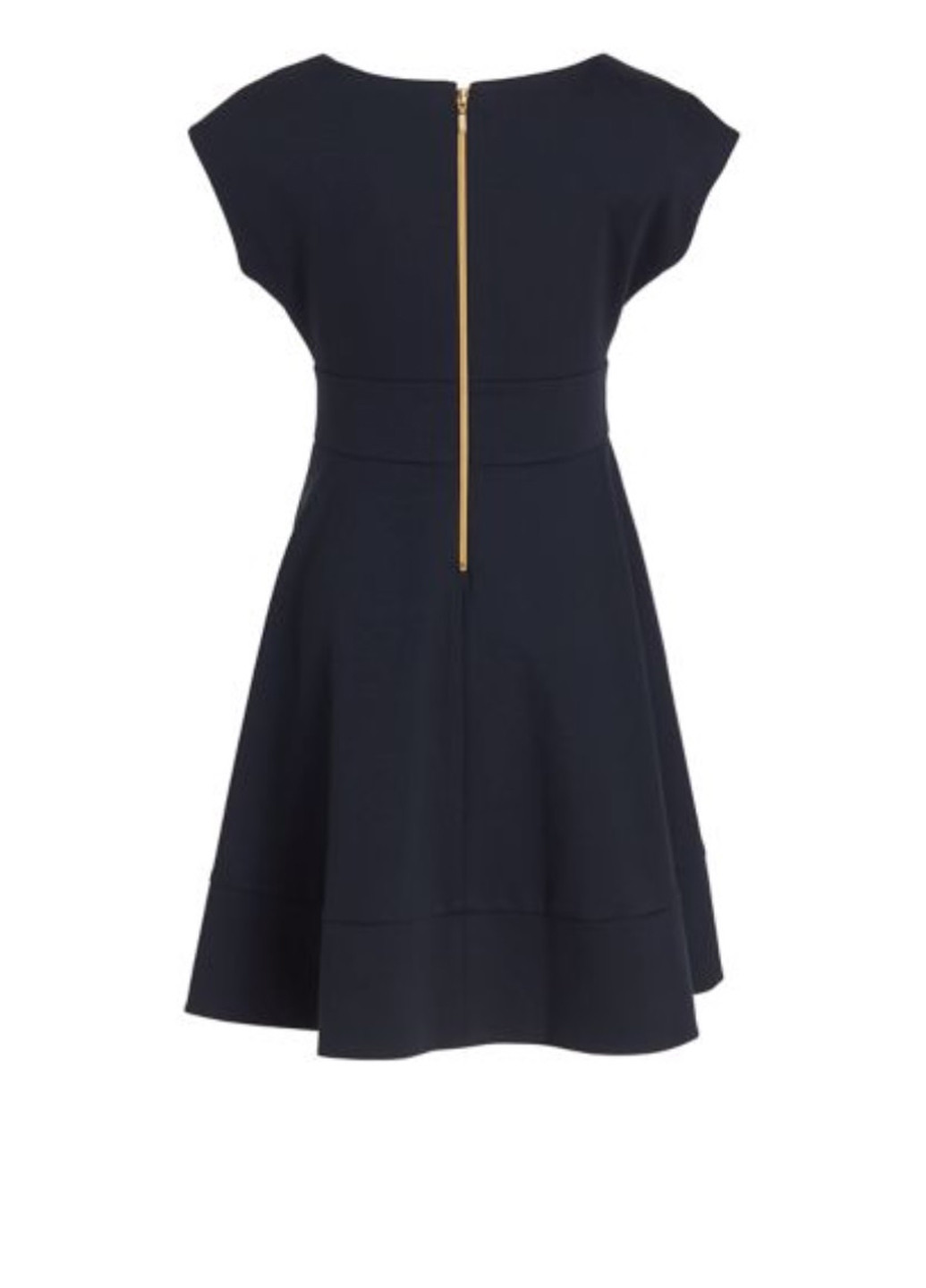 Темно-синя кежуал сукня кльош Design Collective однотонна
