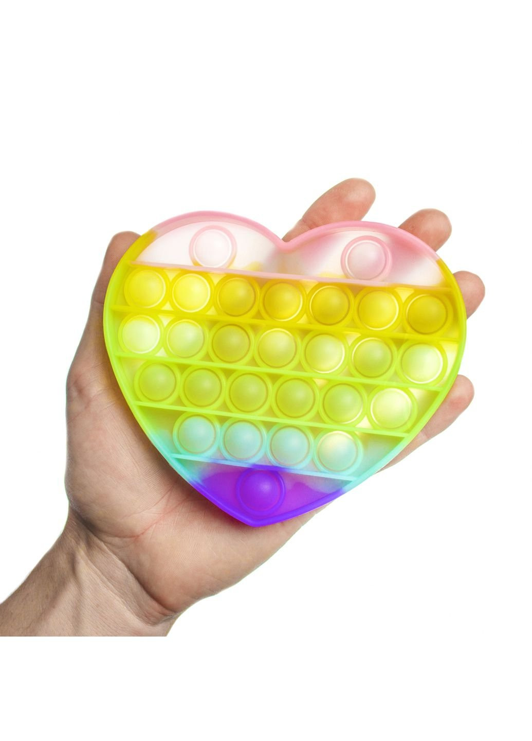 Игровой набор антистресс Pop It Heart Glow in Dark (SB-PPIT-HRT-GD) Sibelly (254078845)