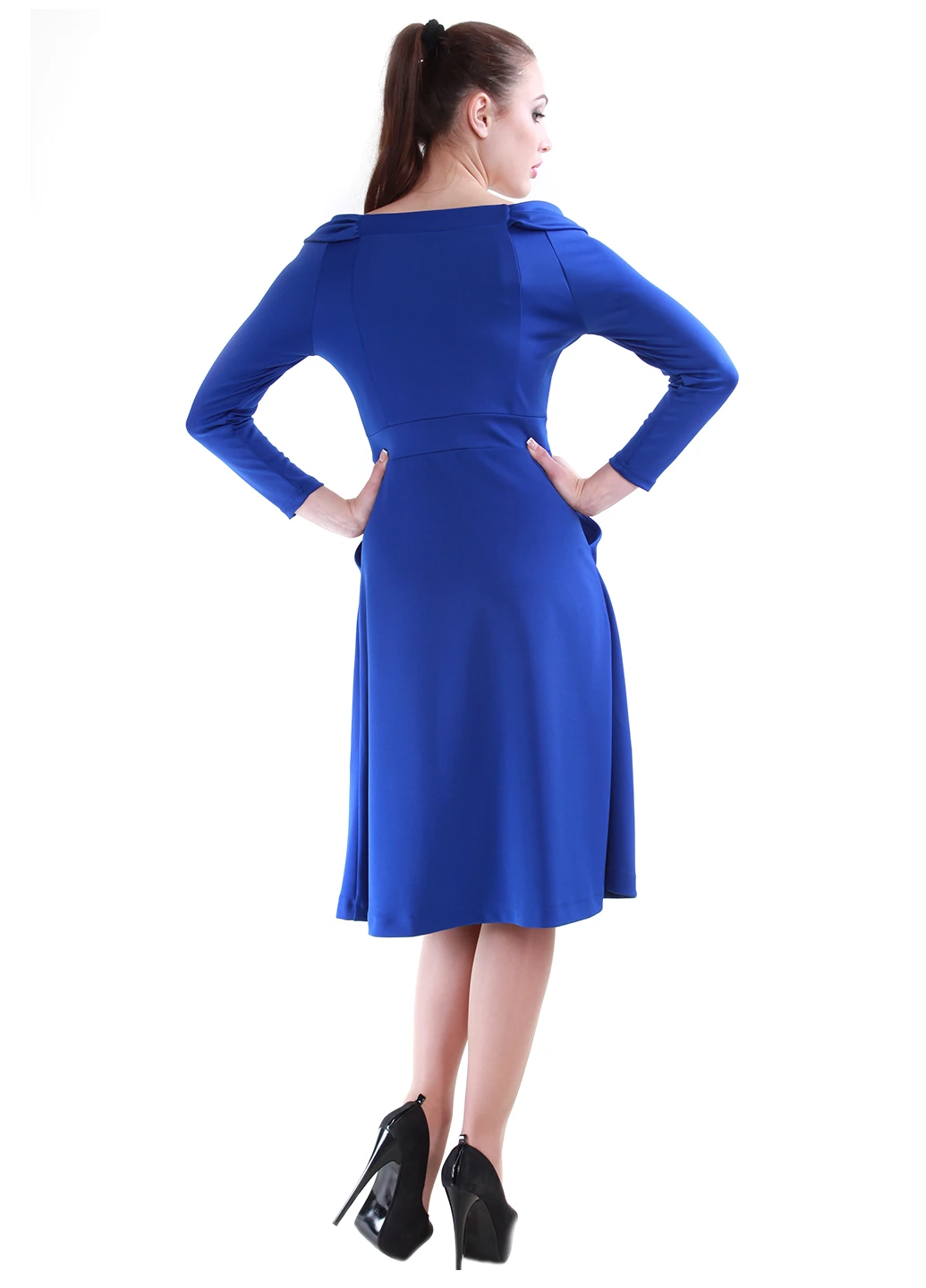 Синя коктейльна сукня Alpama однотонна