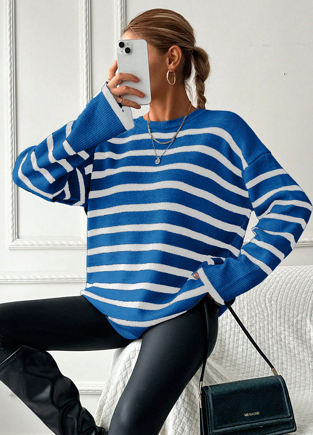 Синий демисезонный джемпер джемпер SHEIN