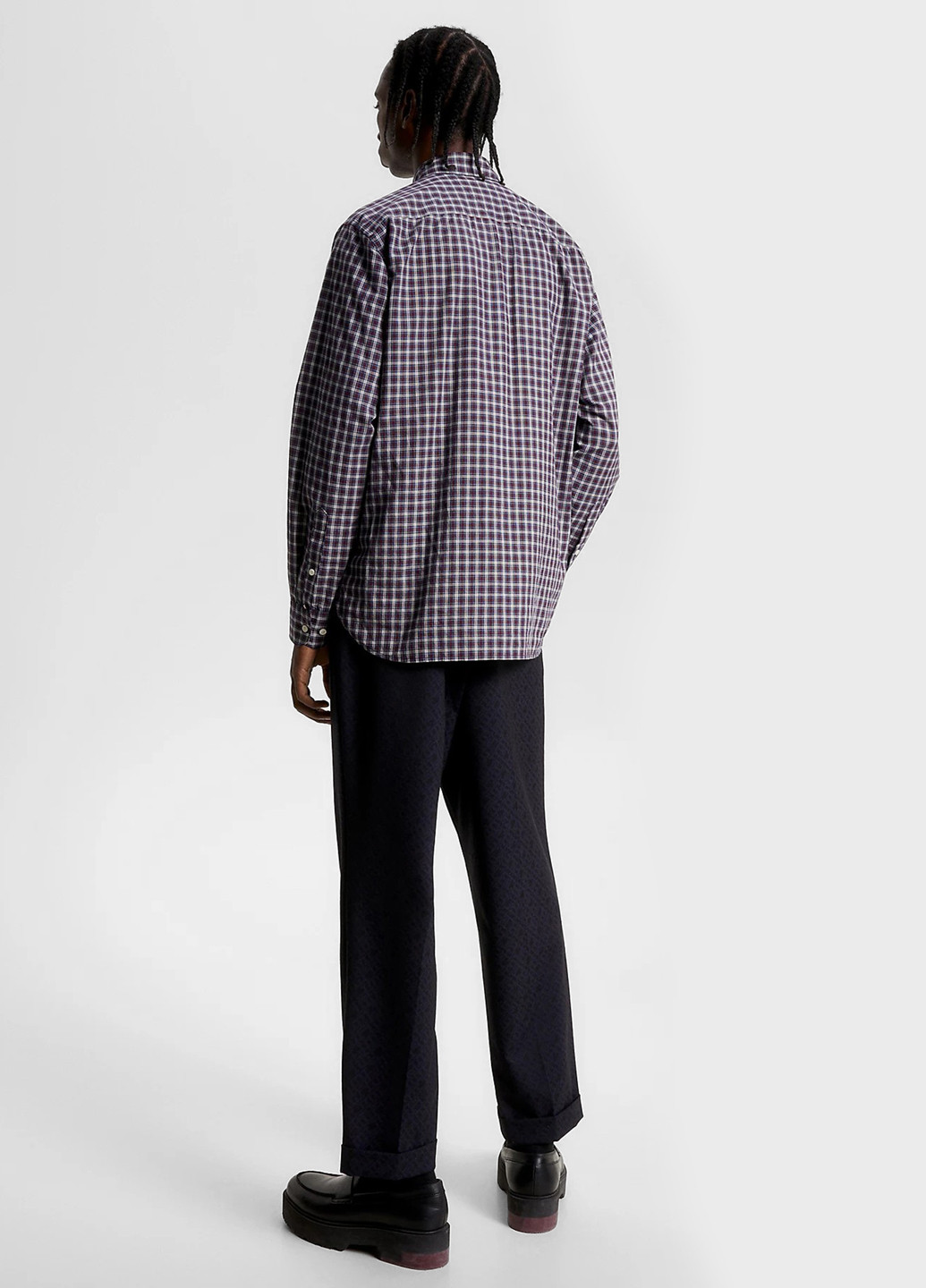 Синяя кэжуал рубашка в клетку Tommy Hilfiger