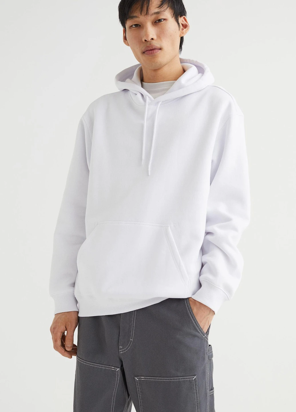 Худі фліс,білий, H&M (255170769)