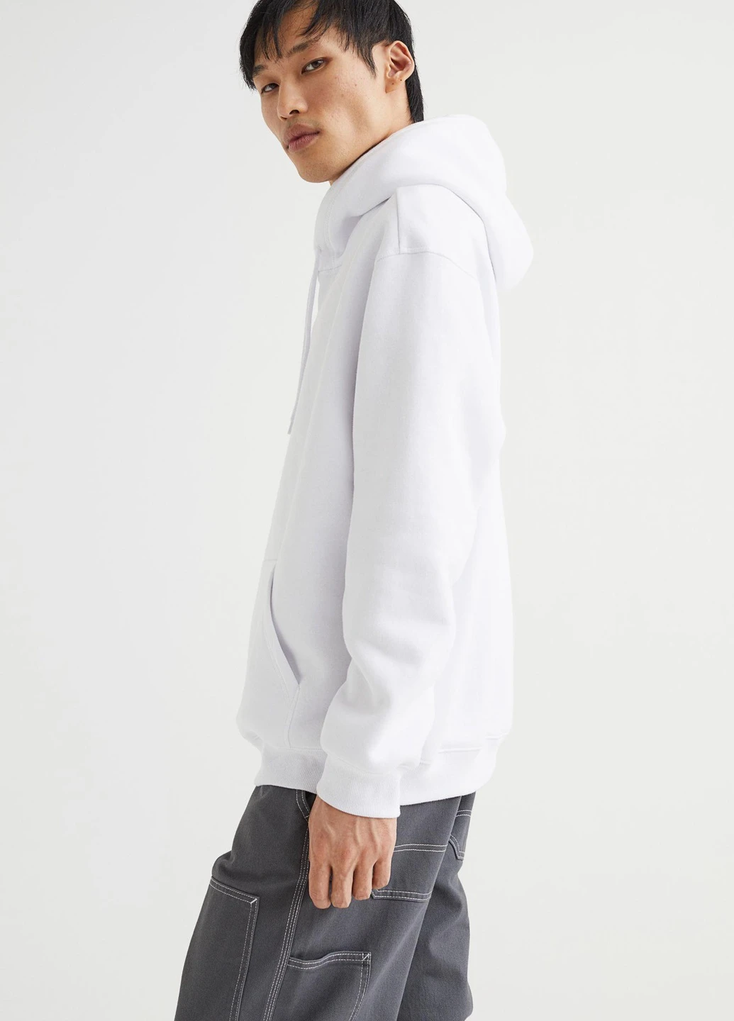Худі фліс,білий, H&M (255170769)