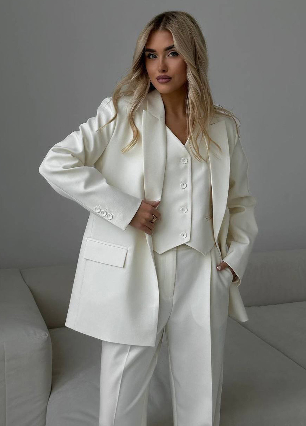 Костюм (жакет, жилет, брюки) No Brand (362096327)