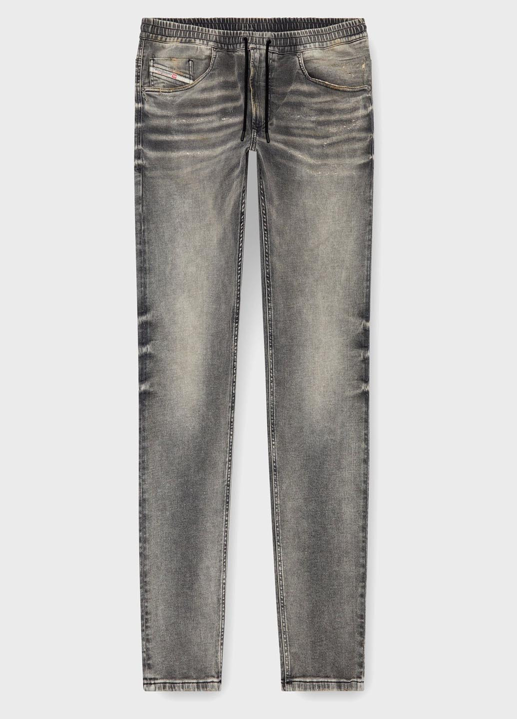 Серые демисезонные свободные джинсы Diesel