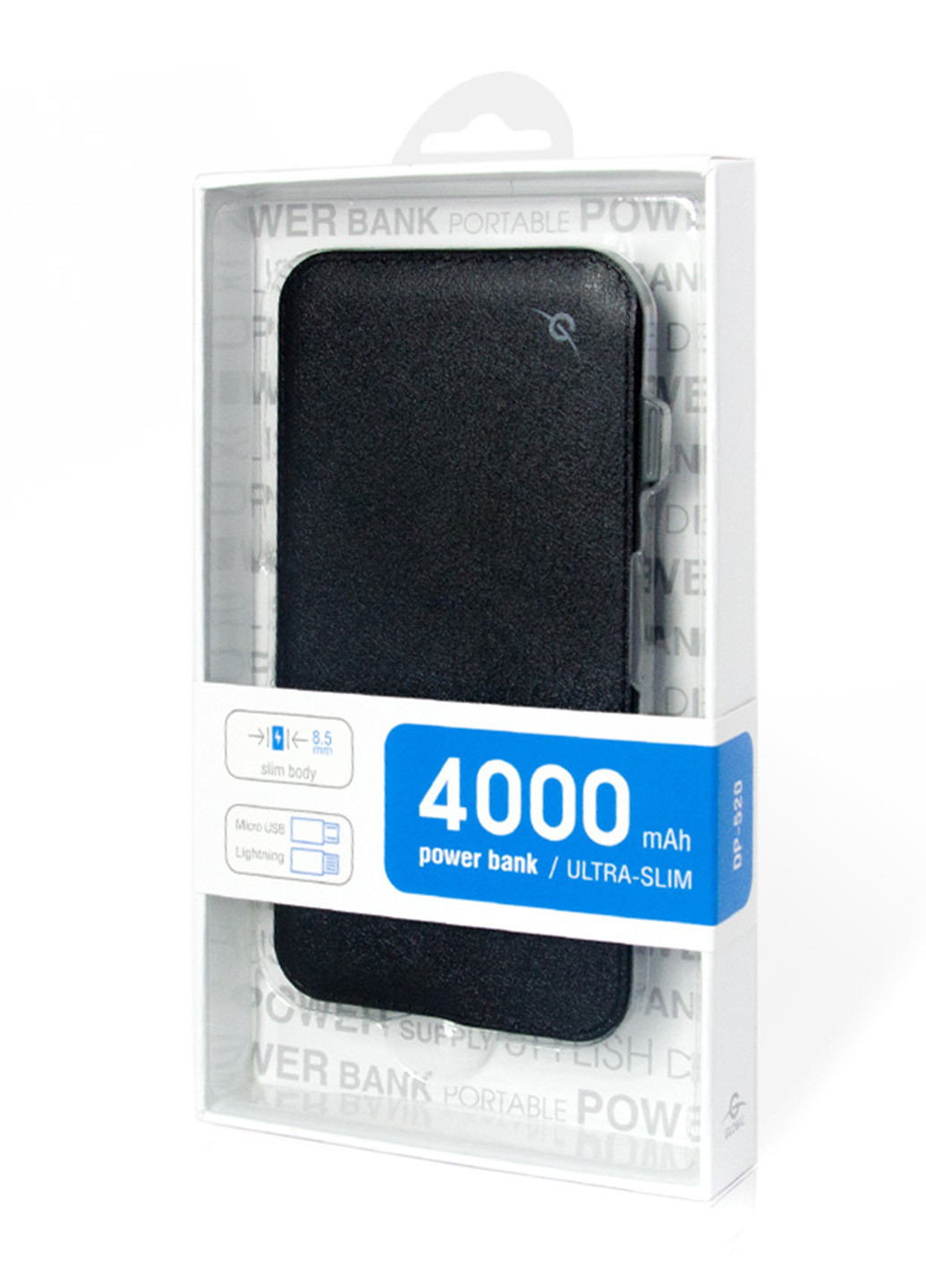 Внешний аккумулятор G.Power Bank 4000mAh (черный) (павербанк) Global DP520