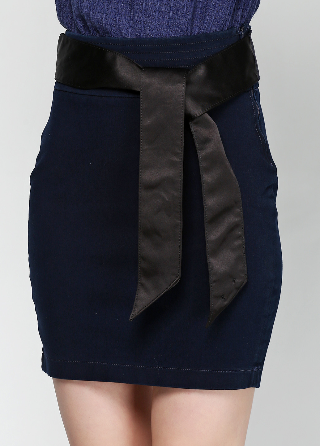 Темно-синяя джинсовая юбка Guess мини