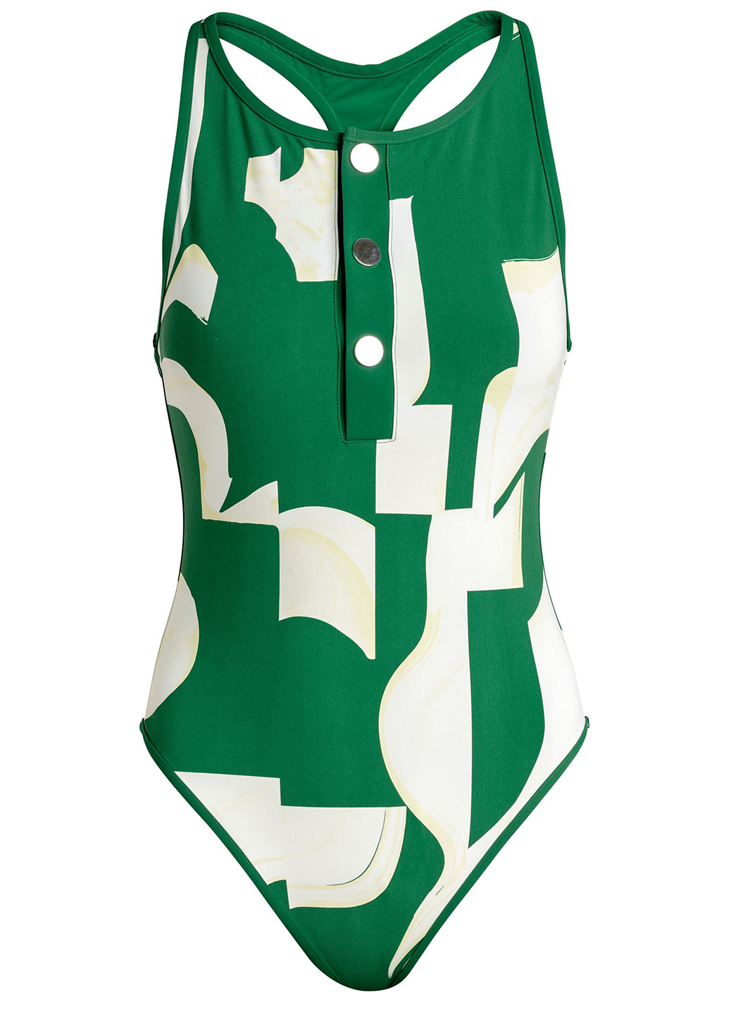 Зелений літній купальник суцільний H&M