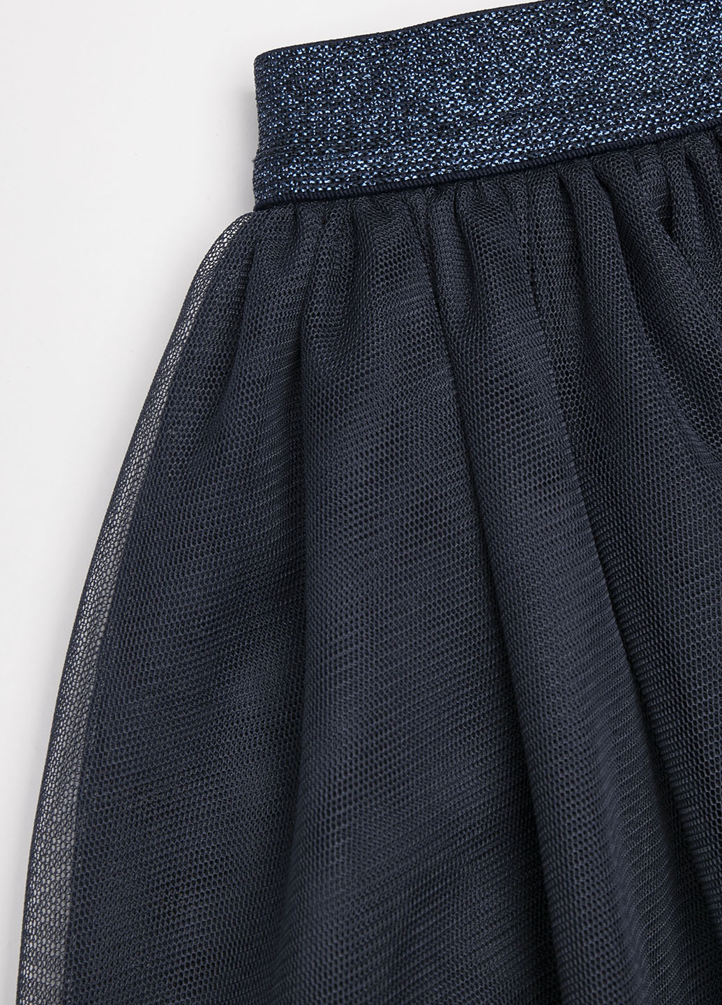 Темно-синяя кэжуал однотонная юбка Coccodrillo клешированная