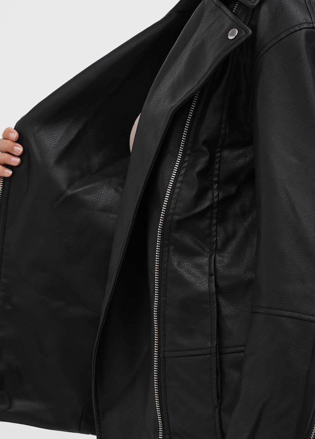 Чорна демісезонна куртка косуха H&M