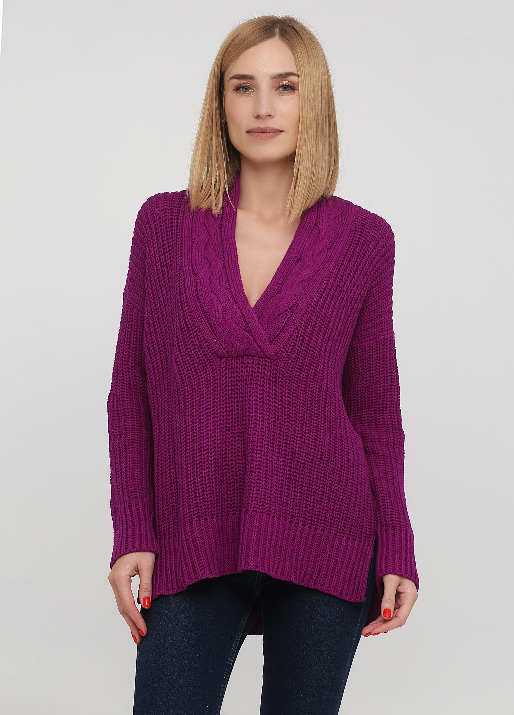 Пурпурный демисезонный пуловер пуловер Ralph Lauren