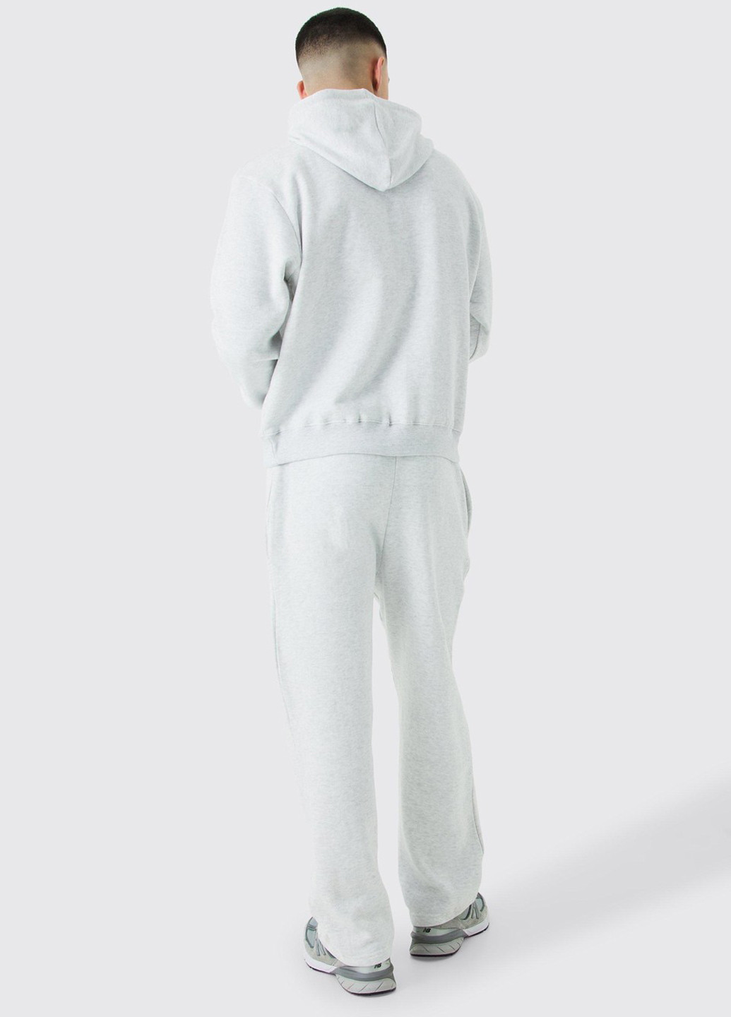 Світло-сірий демісезонний костюм (худі, штани) брючний Boohoo