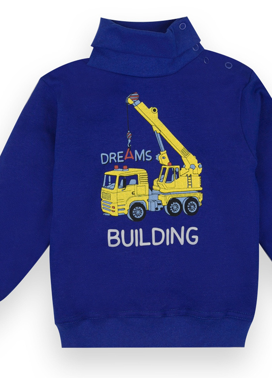 Темно-синий демисезонный детский свитер для мальчика sv-21-62-1 *билдинг* Габби