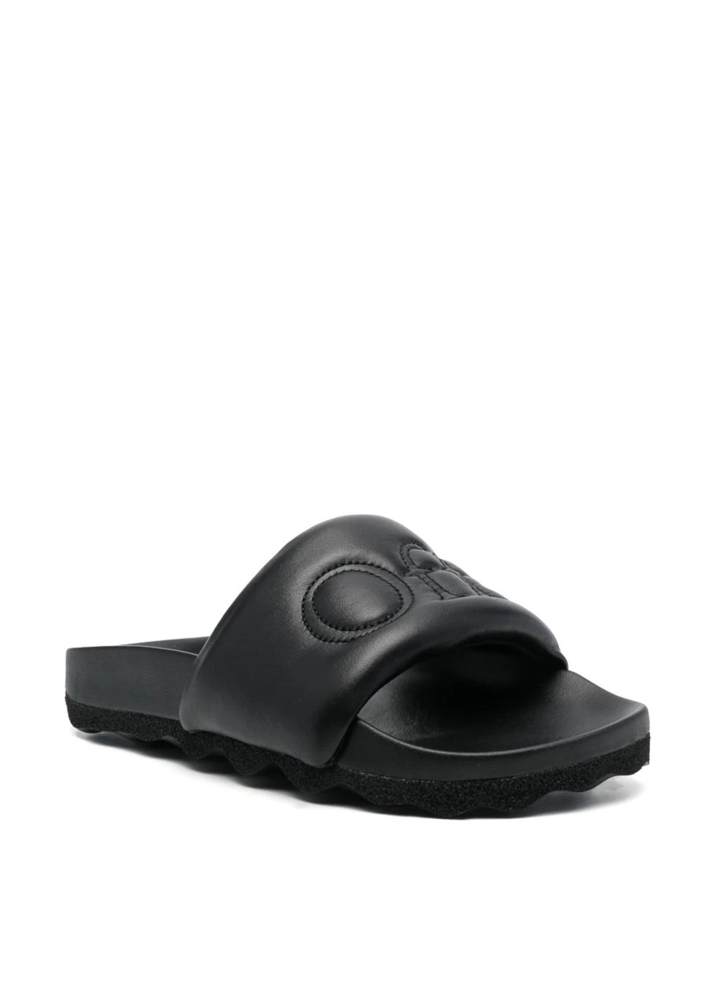 Тапочки OWIT001S23LEA0011010 Off-White Bookish Sponge logo-embroidered Slides (322596151)