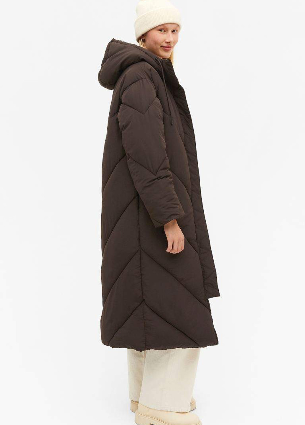 Темно-коричневая демисезонная куртка Monki