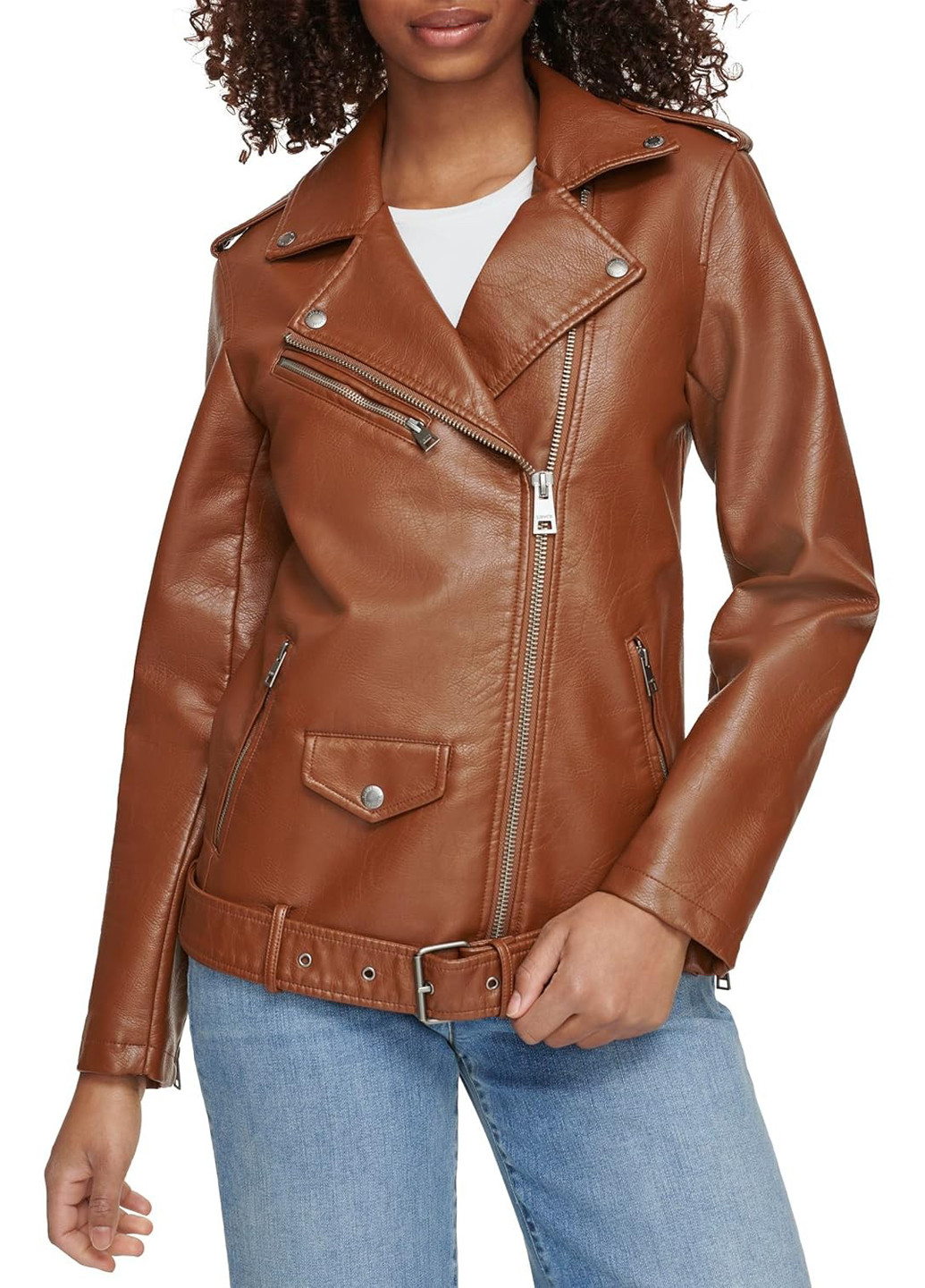 Коричнева демісезонна куртка косуха Levi's