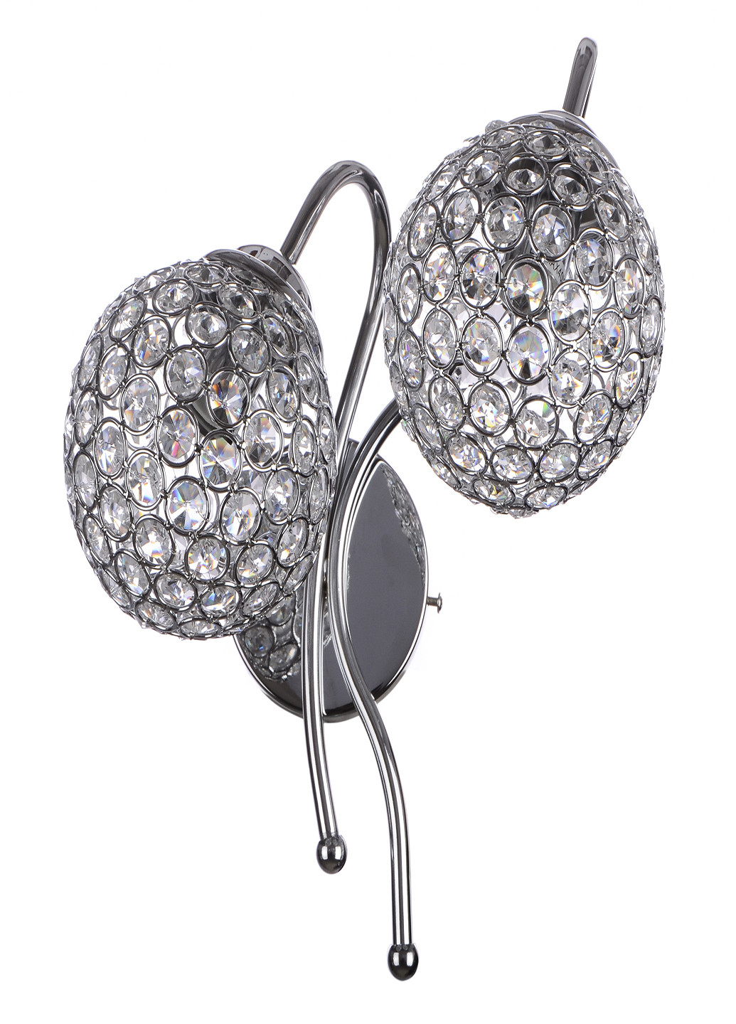 Бра настенное накладное хрустальное BR-01 394W/2 E14 CH Brille (220133469)