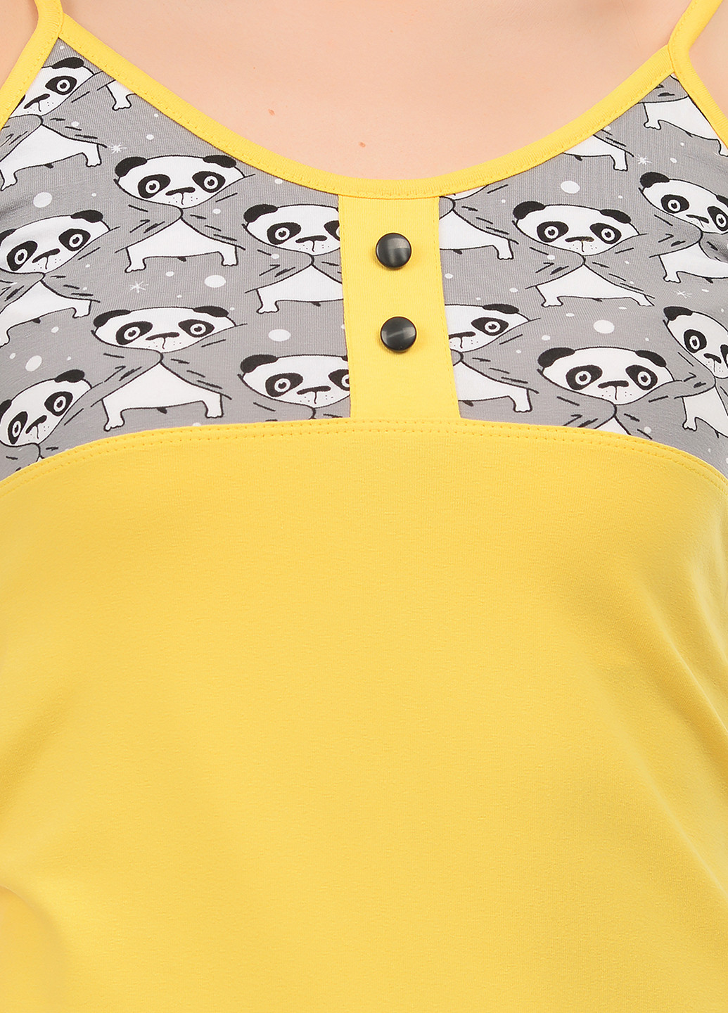 Жовтий демісезонний комплект (топ, шорти) Barwa Garments