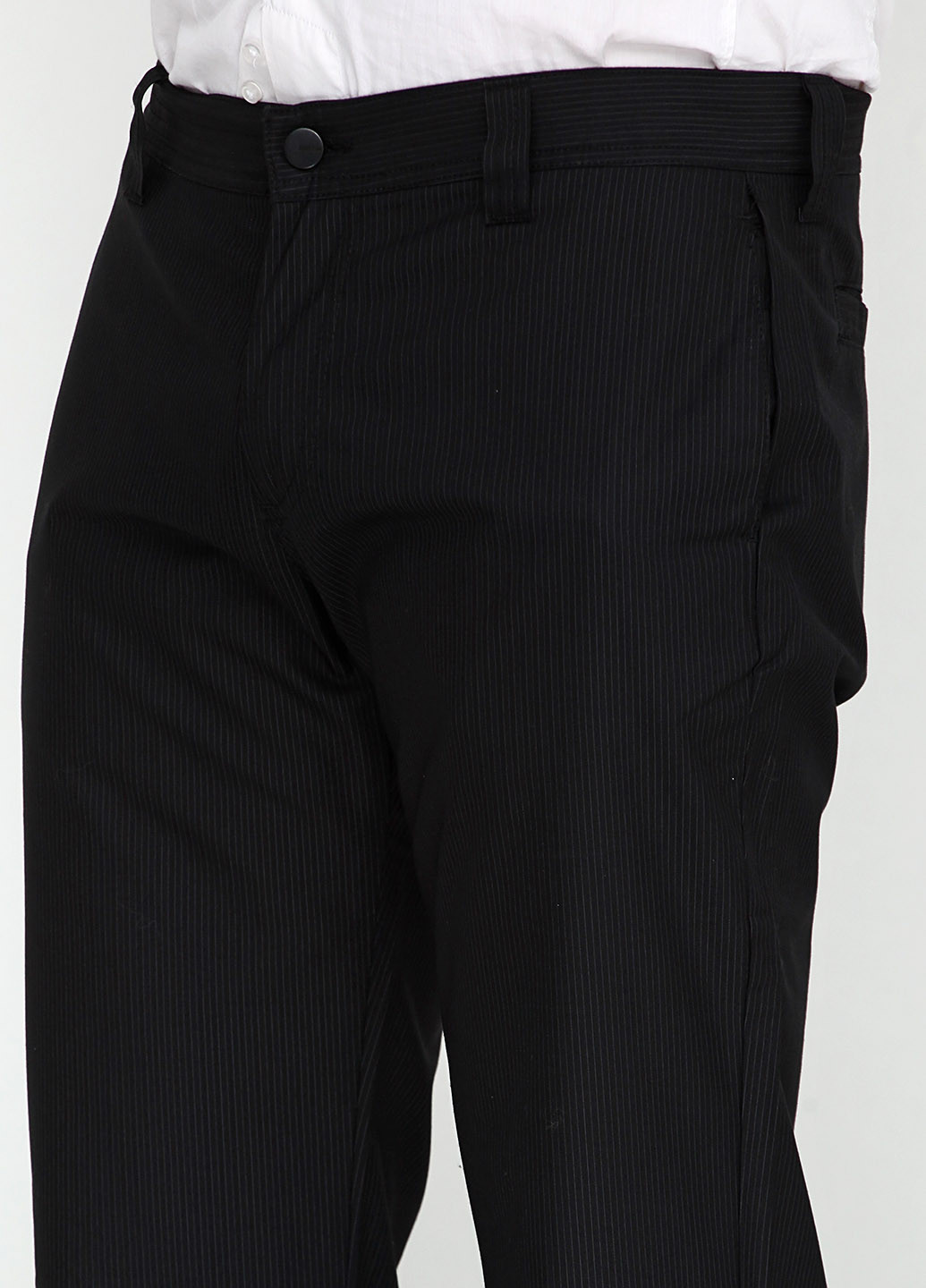 Черные классические демисезонные со средней талией брюки Karl Lagerfeld
