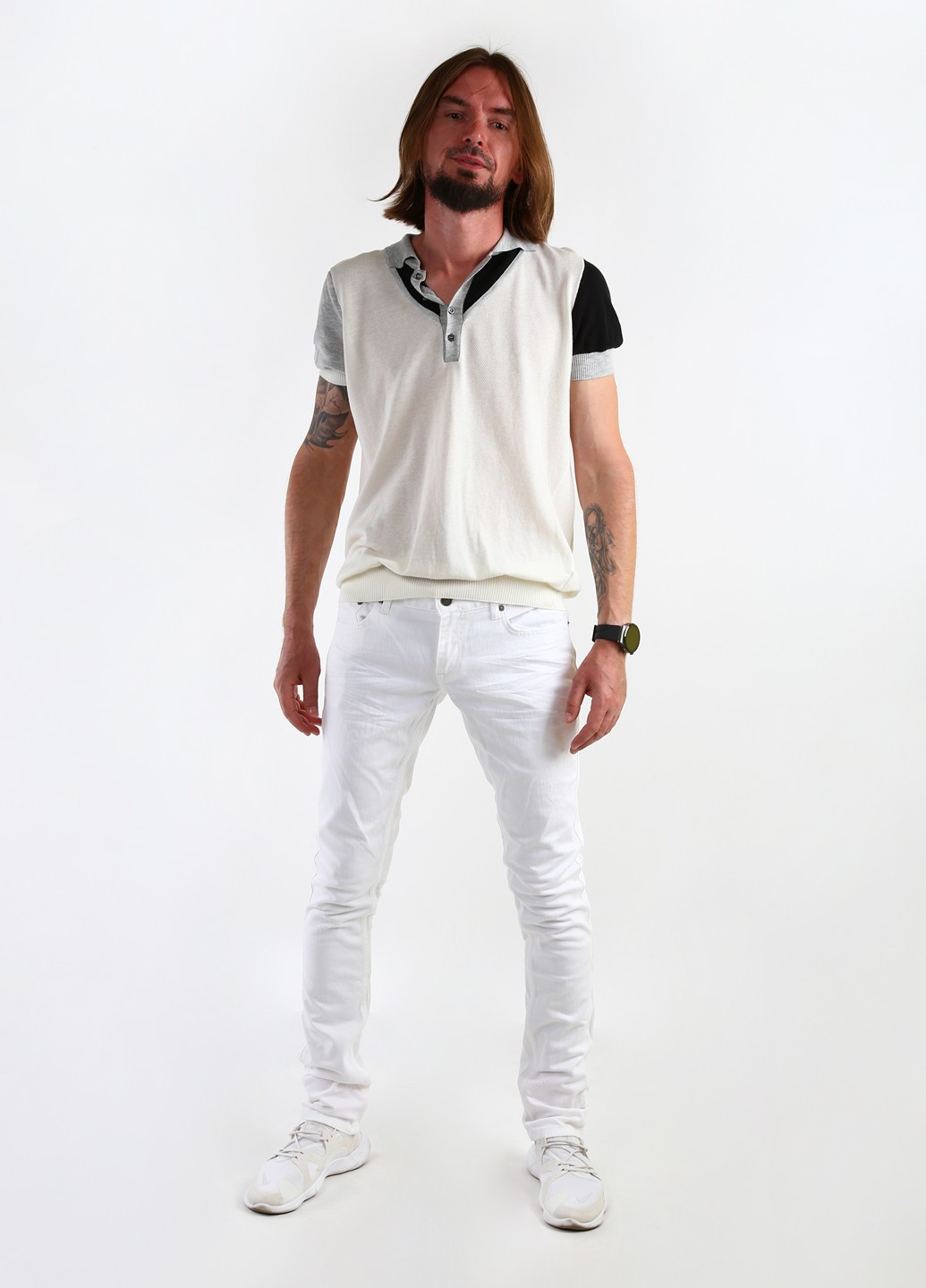 Белые демисезонные джинсы Richmond Denim