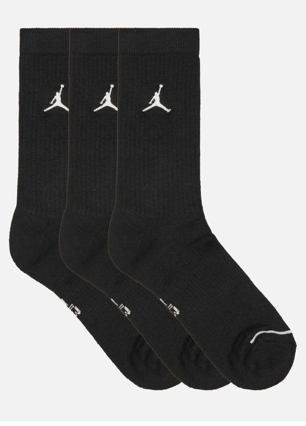 Чёрные носки dx9632-010 (3 шт.) Jordan логотипы (311692773)