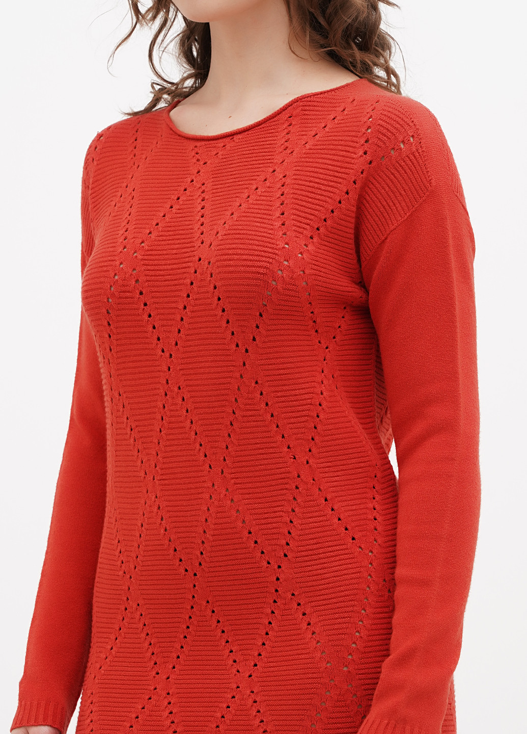 Помаранчева кежуал сукня силуетна Kontatto однотонна