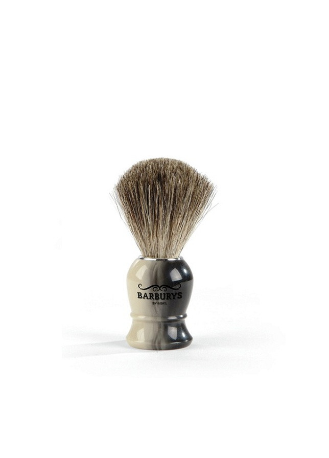 Помазок для гоління з ворсу борсука Barburys grey horn (256365397)