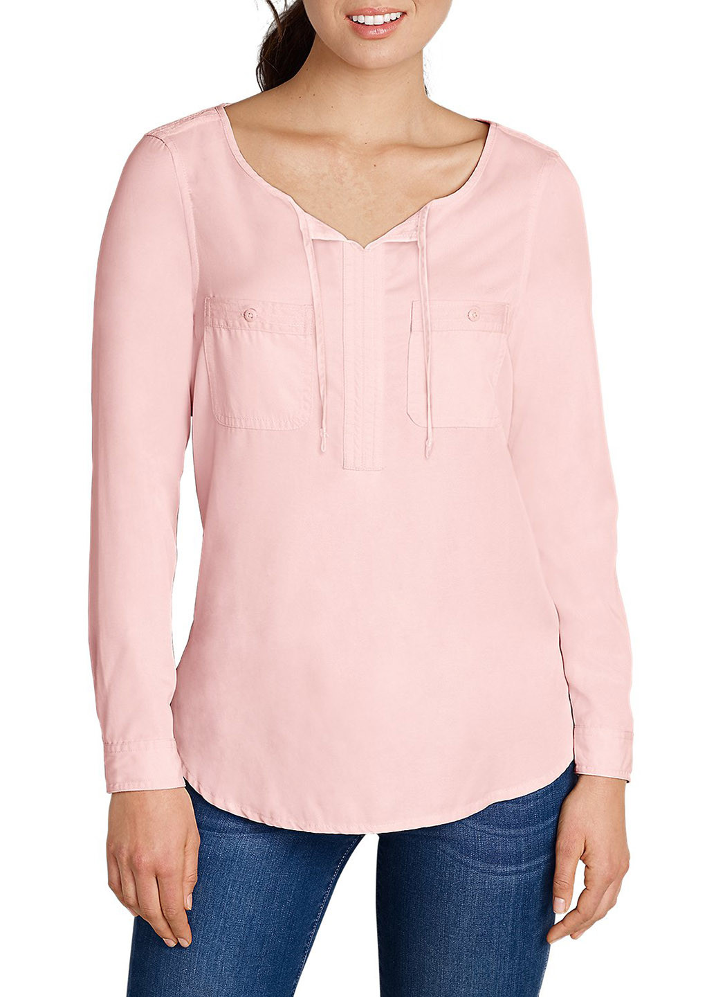 Розовая демисезонная блуза Eddie Bauer