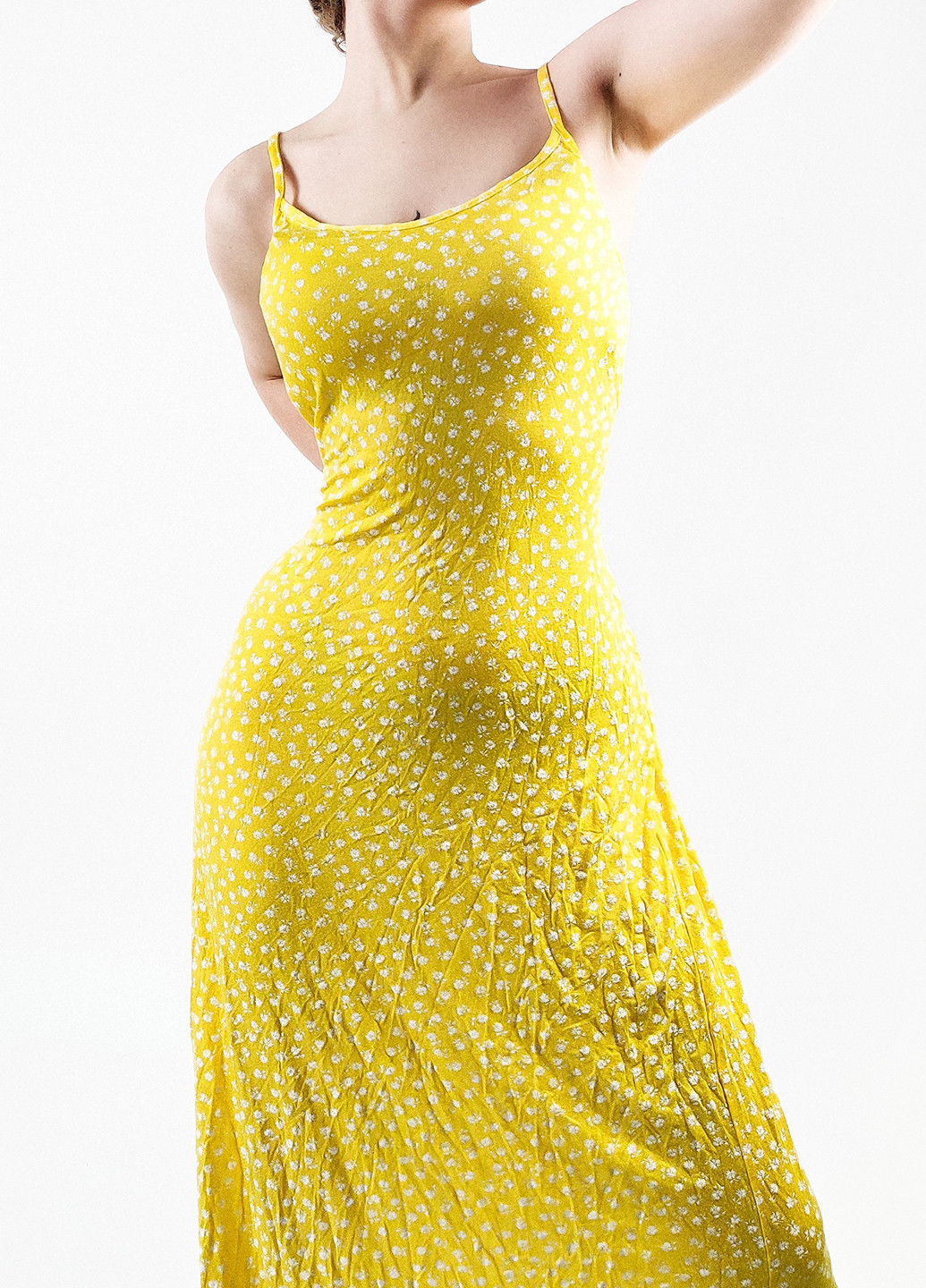 Жовтий кежуал сукня сукня-майка Boohoo в горошок
