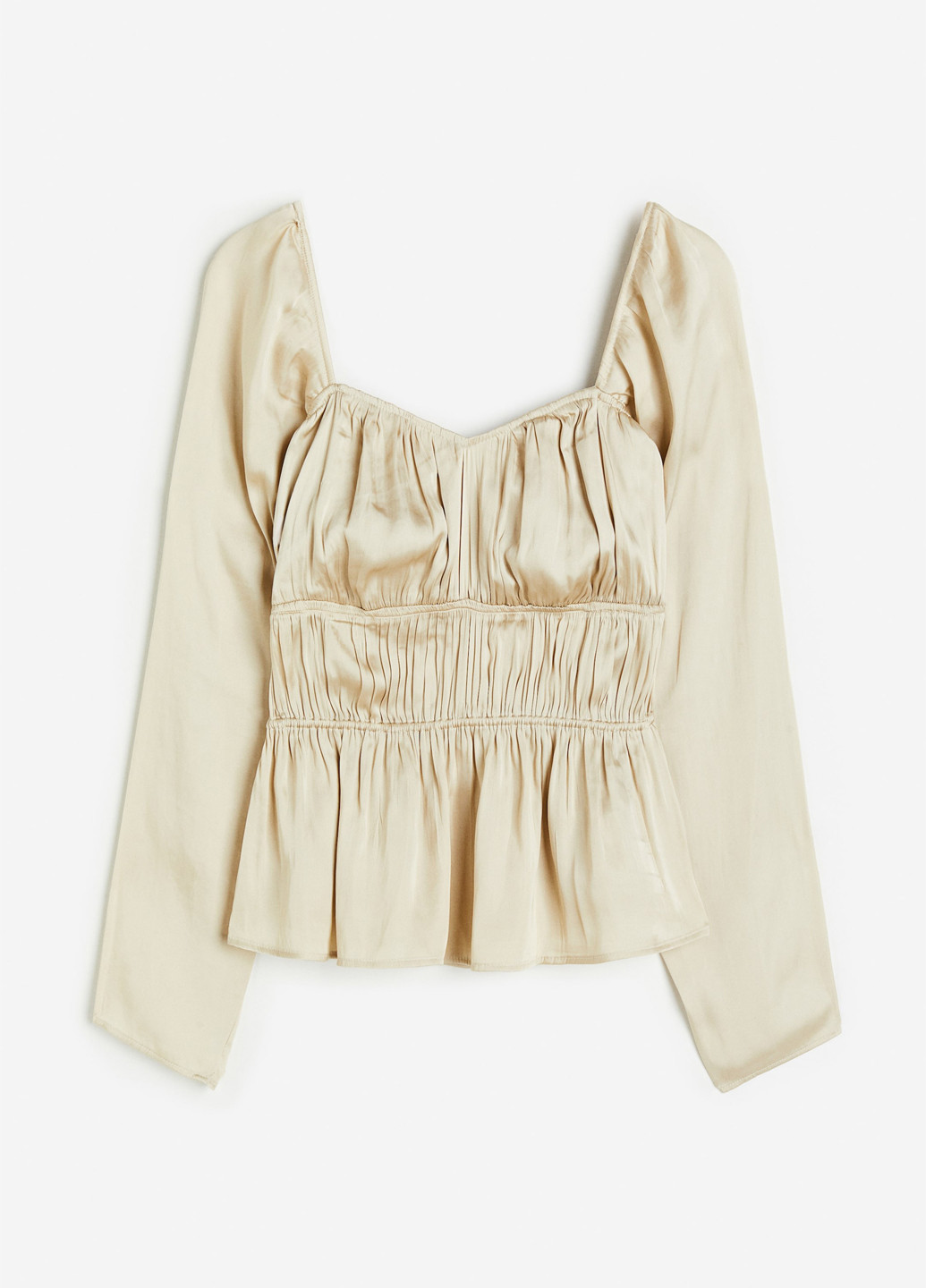 Світло-бежева блуза H&M