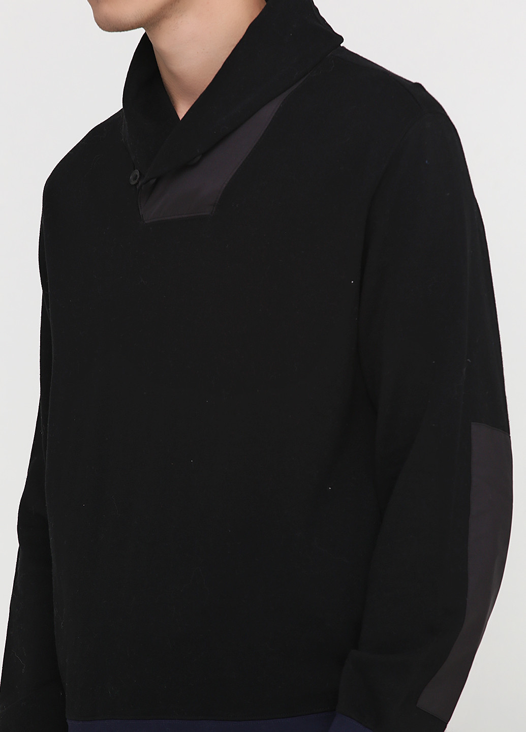 Свитшот Ralph Lauren - Прямой крой однотонный черный кэжуал хлопок, трикотаж - (193196232)