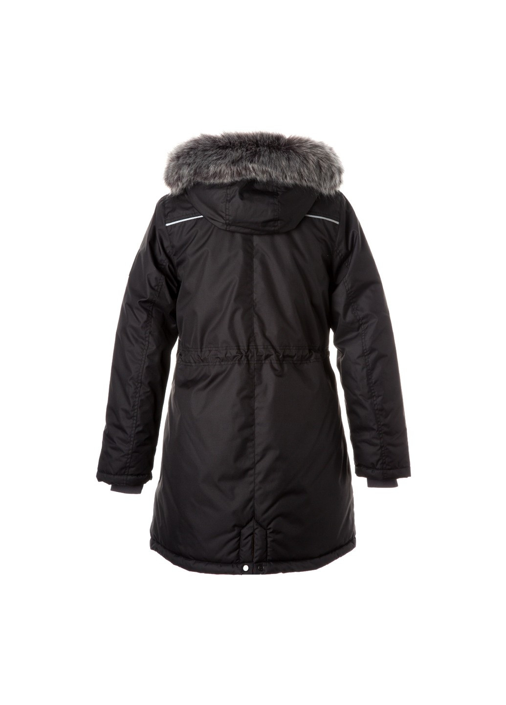 Черная зимняя куртка удлиненная зимняя mona 2 Huppa