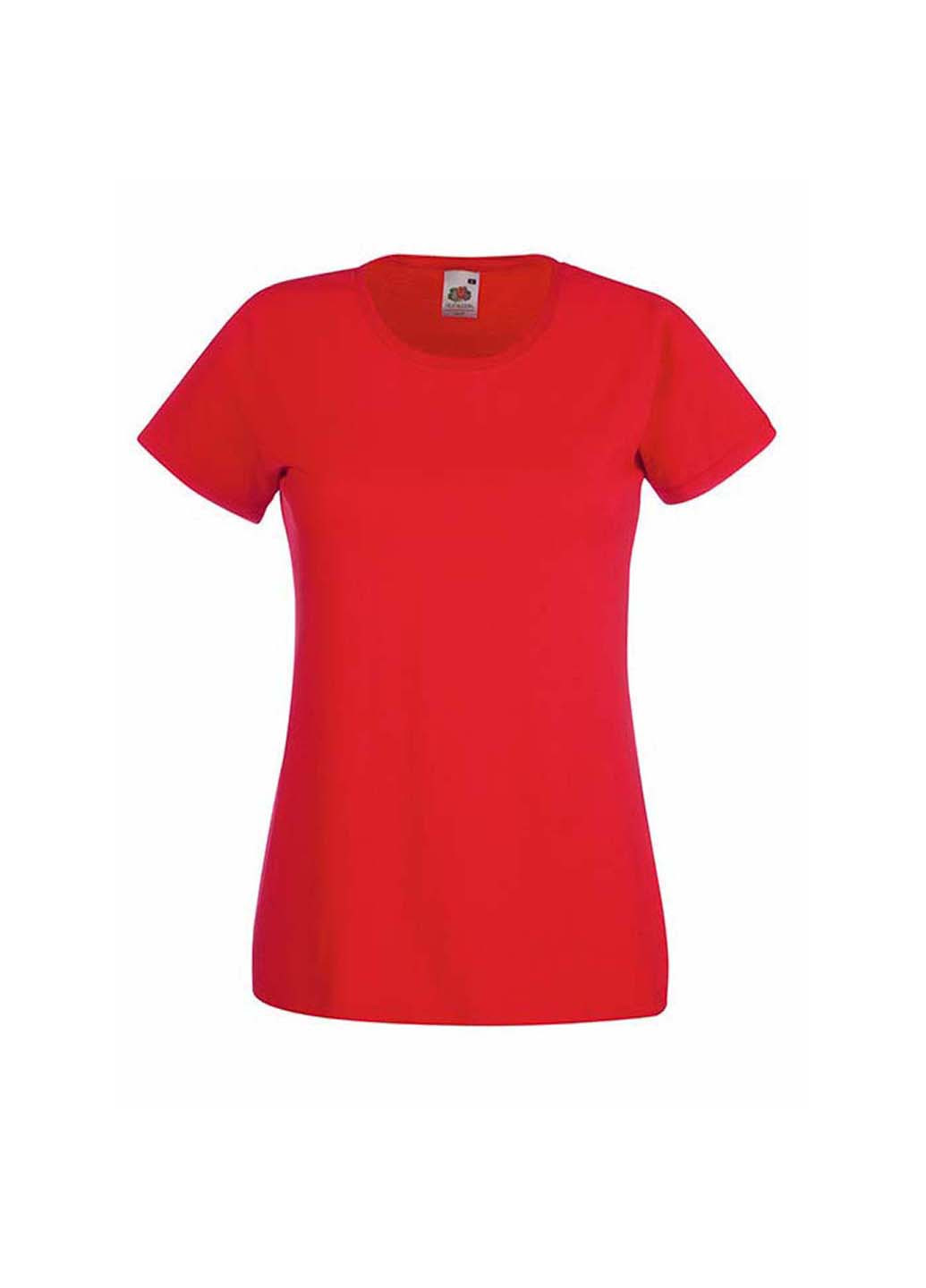 Красная демисезон футболка Fruit of the Loom 061372040L