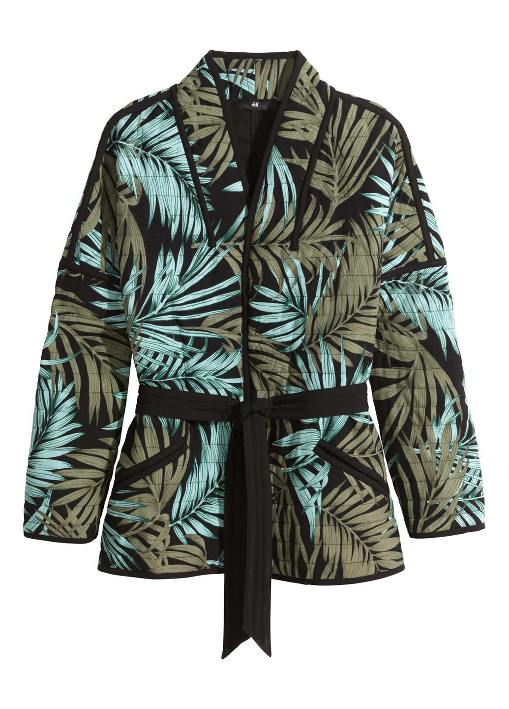 Черный женский жакет H&M с рисунком - демисезонный