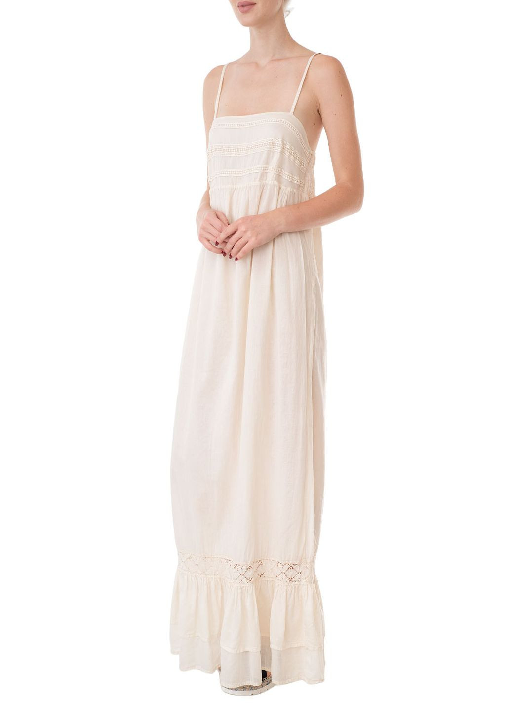 Бежевое кэжуал платье Zimo