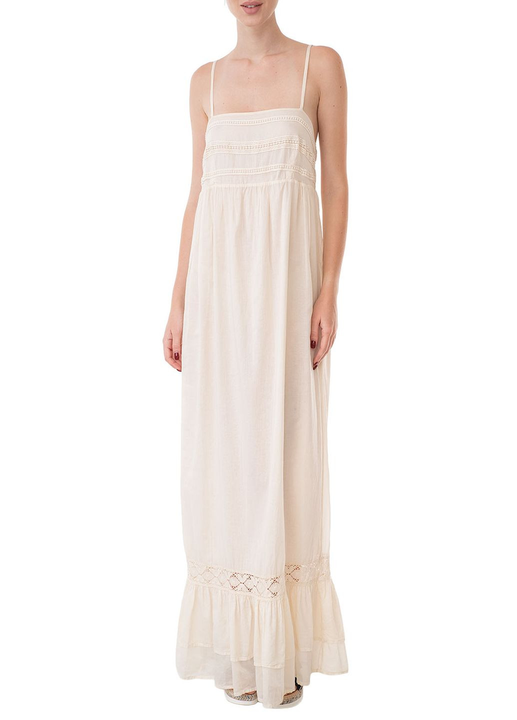 Бежевое кэжуал платье Zimo