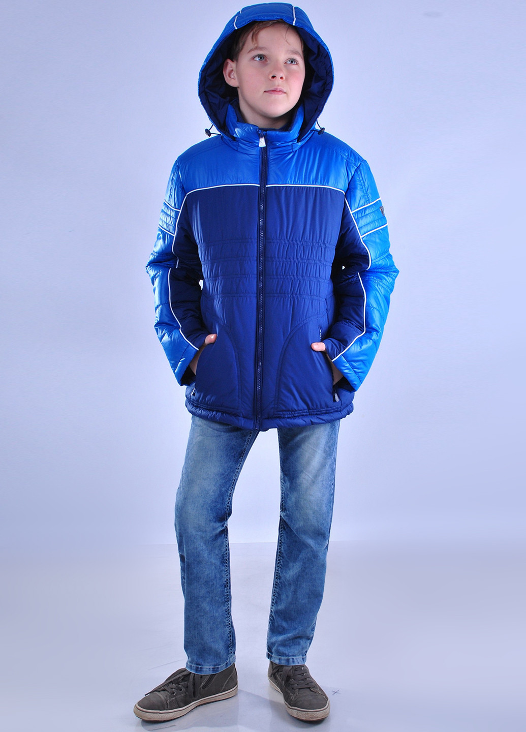 Синя демісезонна куртка Snow Image