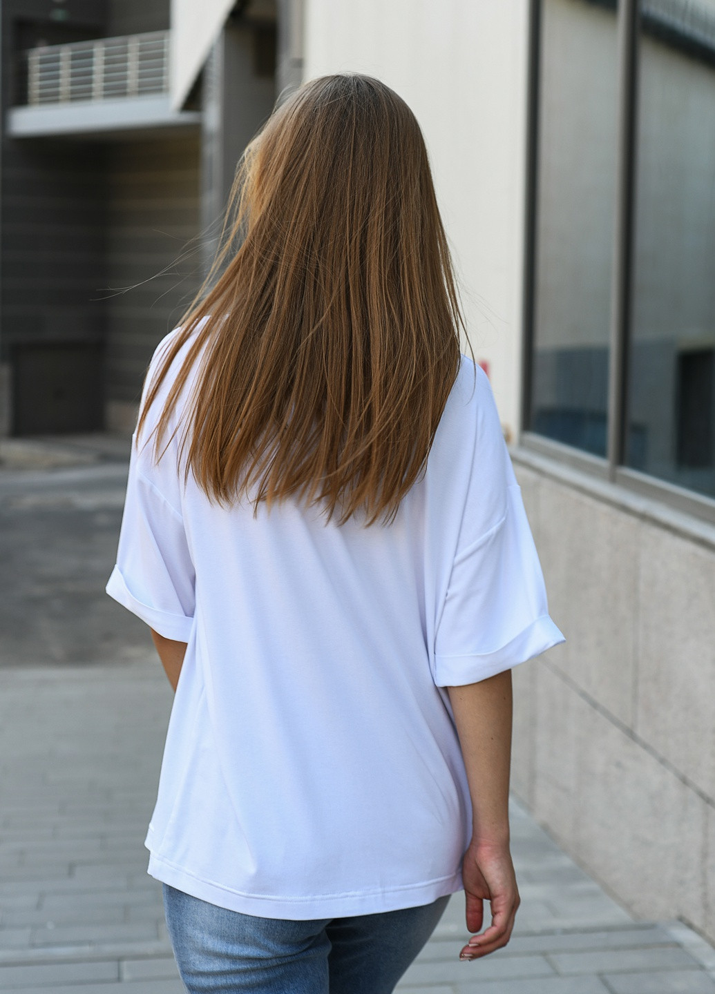 Біла літня футболка ST-Seventeen