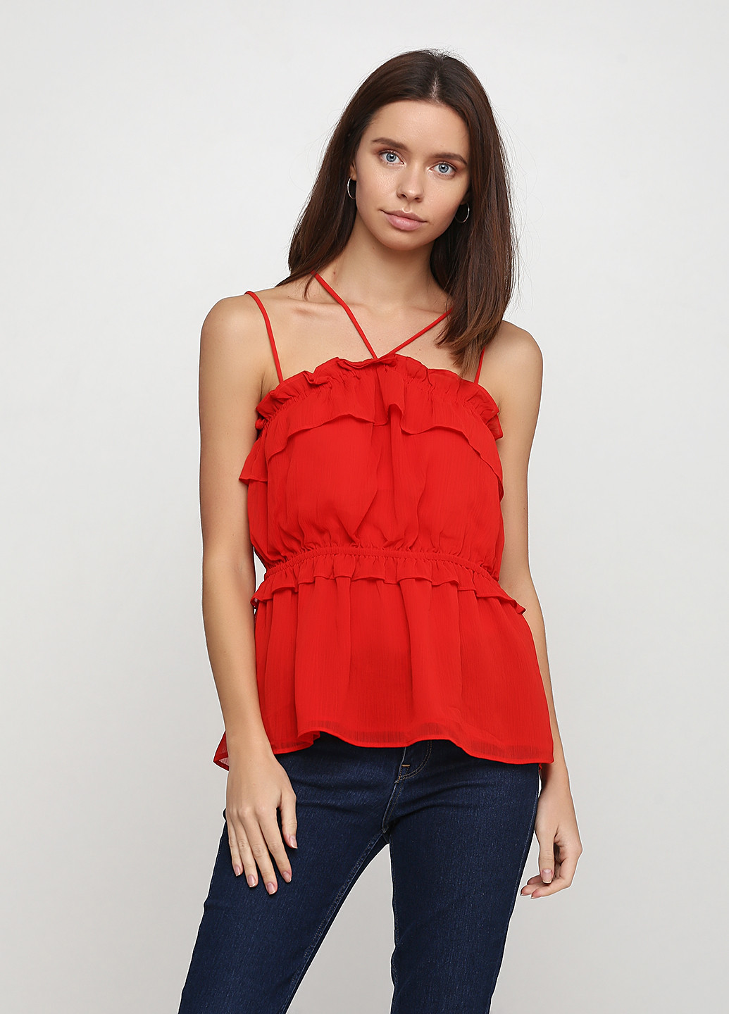 Красная блуза H&M