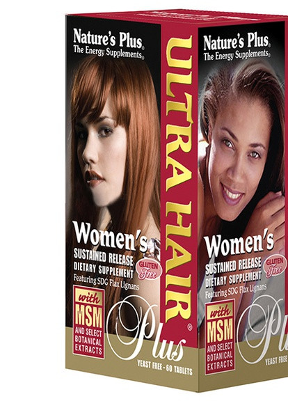 Комплекс для Роста Оздоровлення Волос для Жінок, Ultra Hair,, 60 таблеток Natures Plus (228293151)