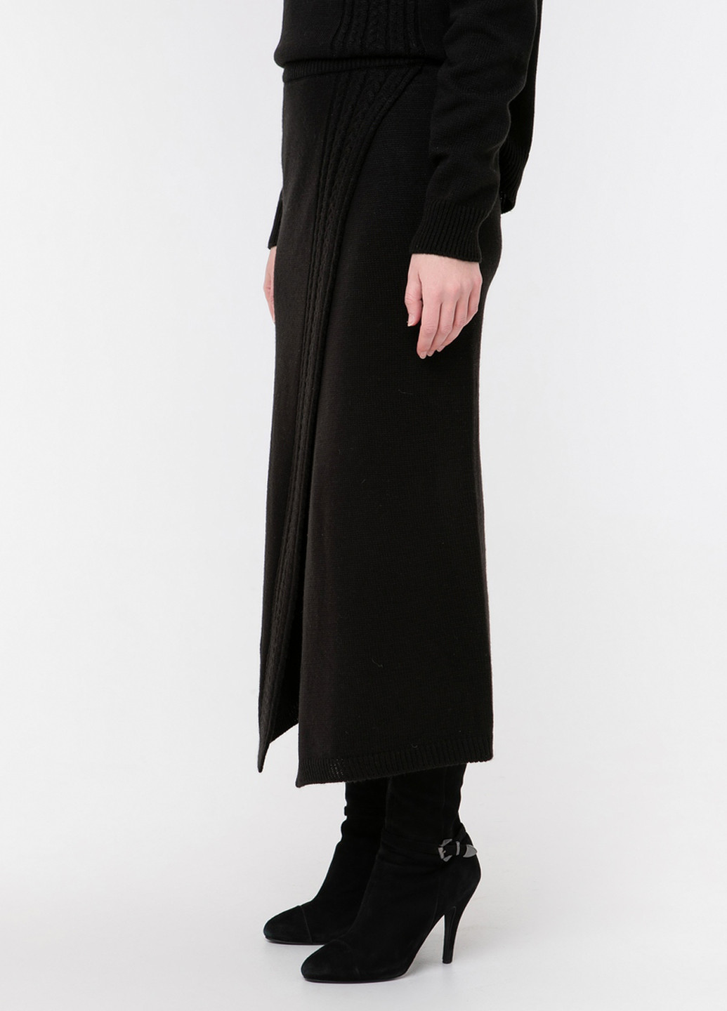 Черная кэжуал однотонная юбка Sewel а-силуэта (трапеция)