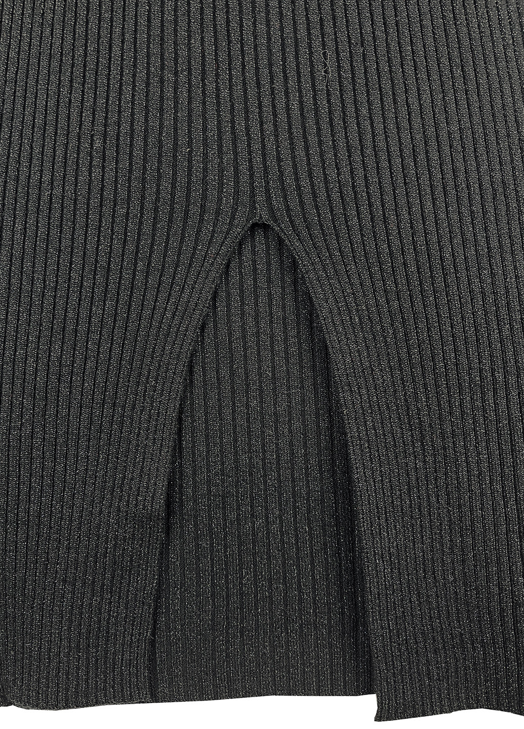 Чорна кежуал сукня міді з люрексовой ниткой Moni&co однотонна