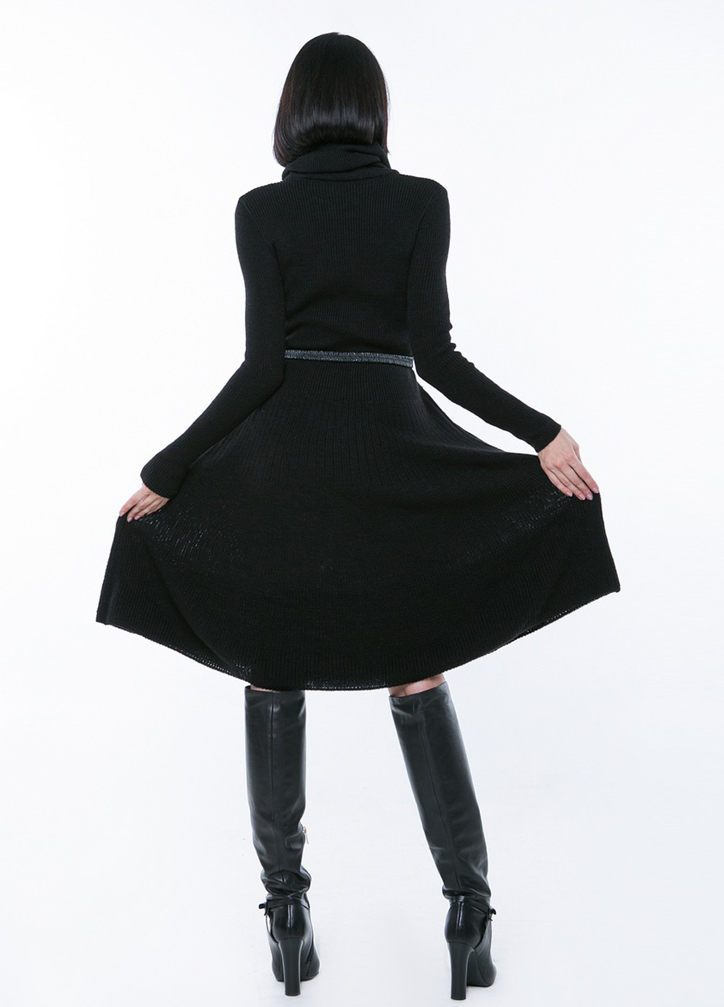 Черное кэжуал платье клеш Sewel однотонное