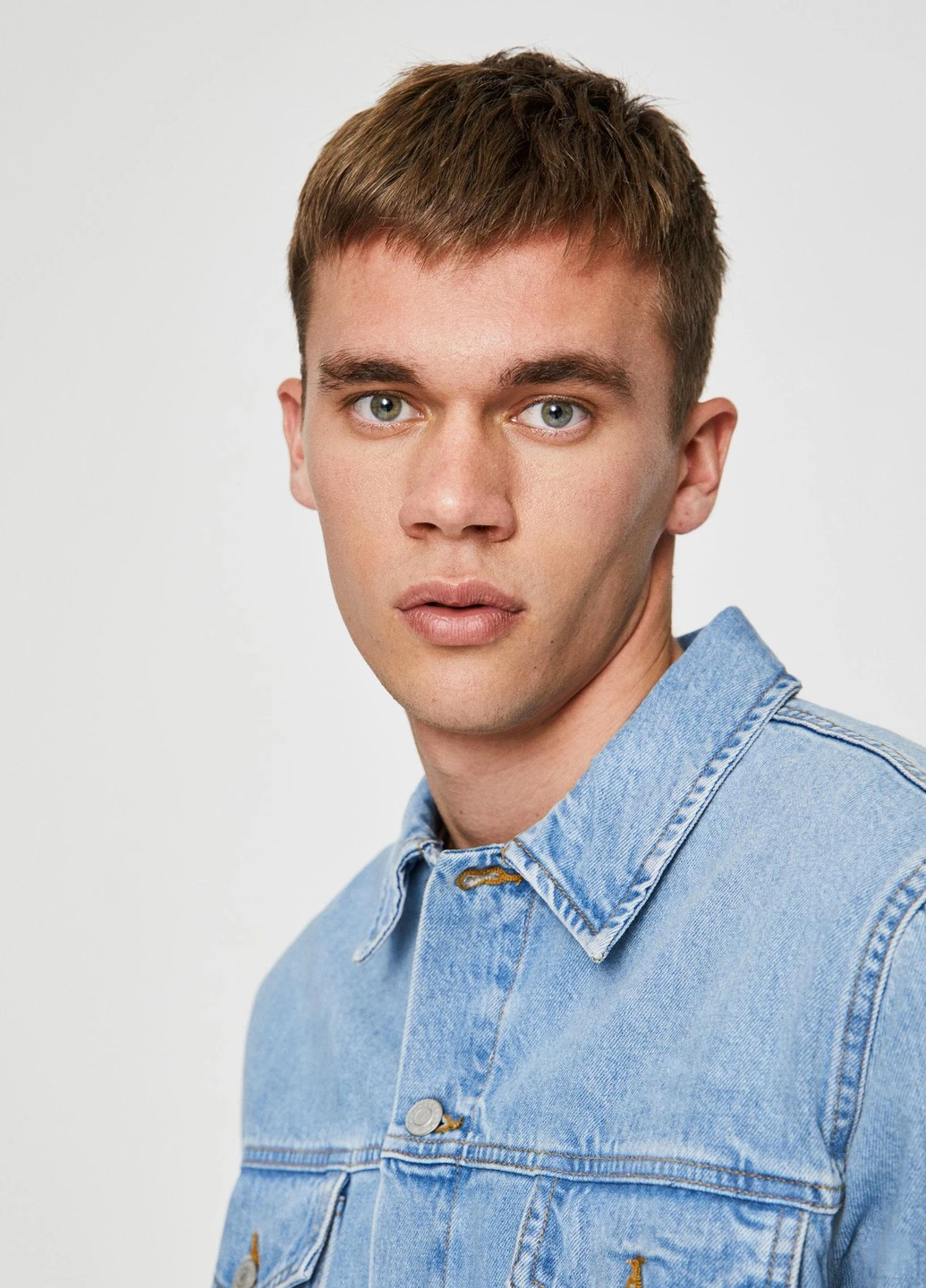 Світло-блакитна джинсова куртка,блідо-блакитний, Pull & Bear