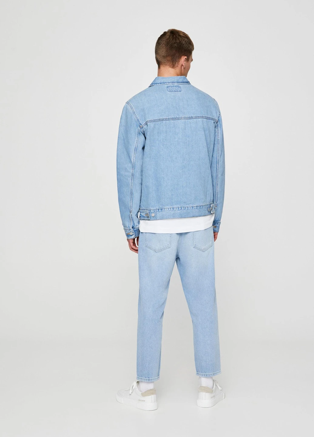 Світло-блакитна джинсова куртка,блідо-блакитний, Pull & Bear